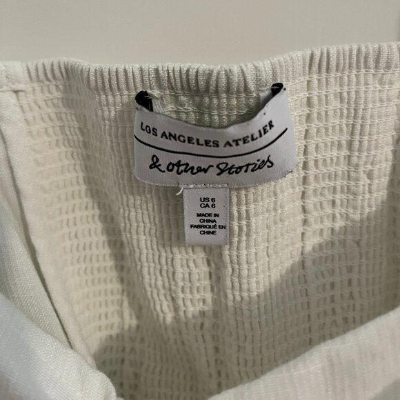 & Other Stories Cropped Ruched Blouse - Picture 3 of 3